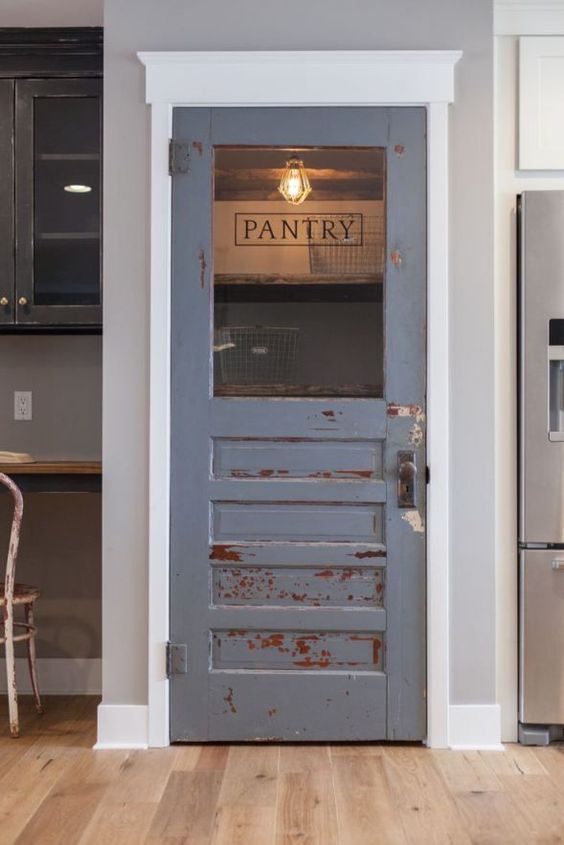 Old doors for pantry