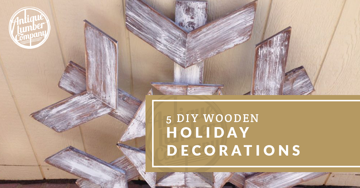 wooden holiday decorations