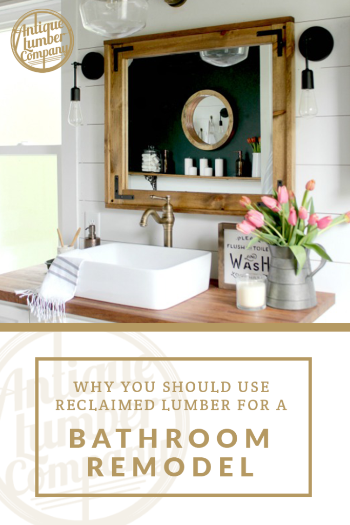 Bathroom Remodel with Reclaimed Lumber