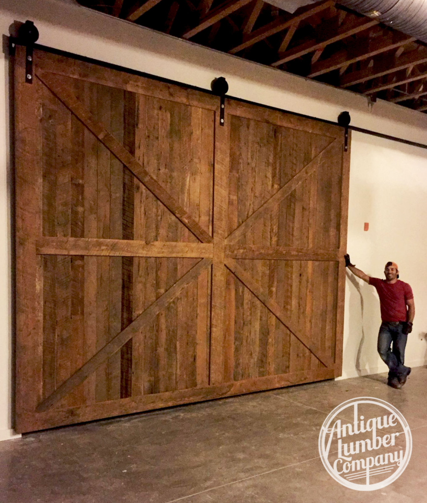 huge sliding barn door