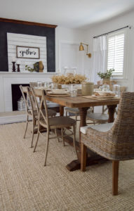 farmhouse trestle table