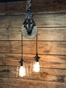 reclaimed wood lighting